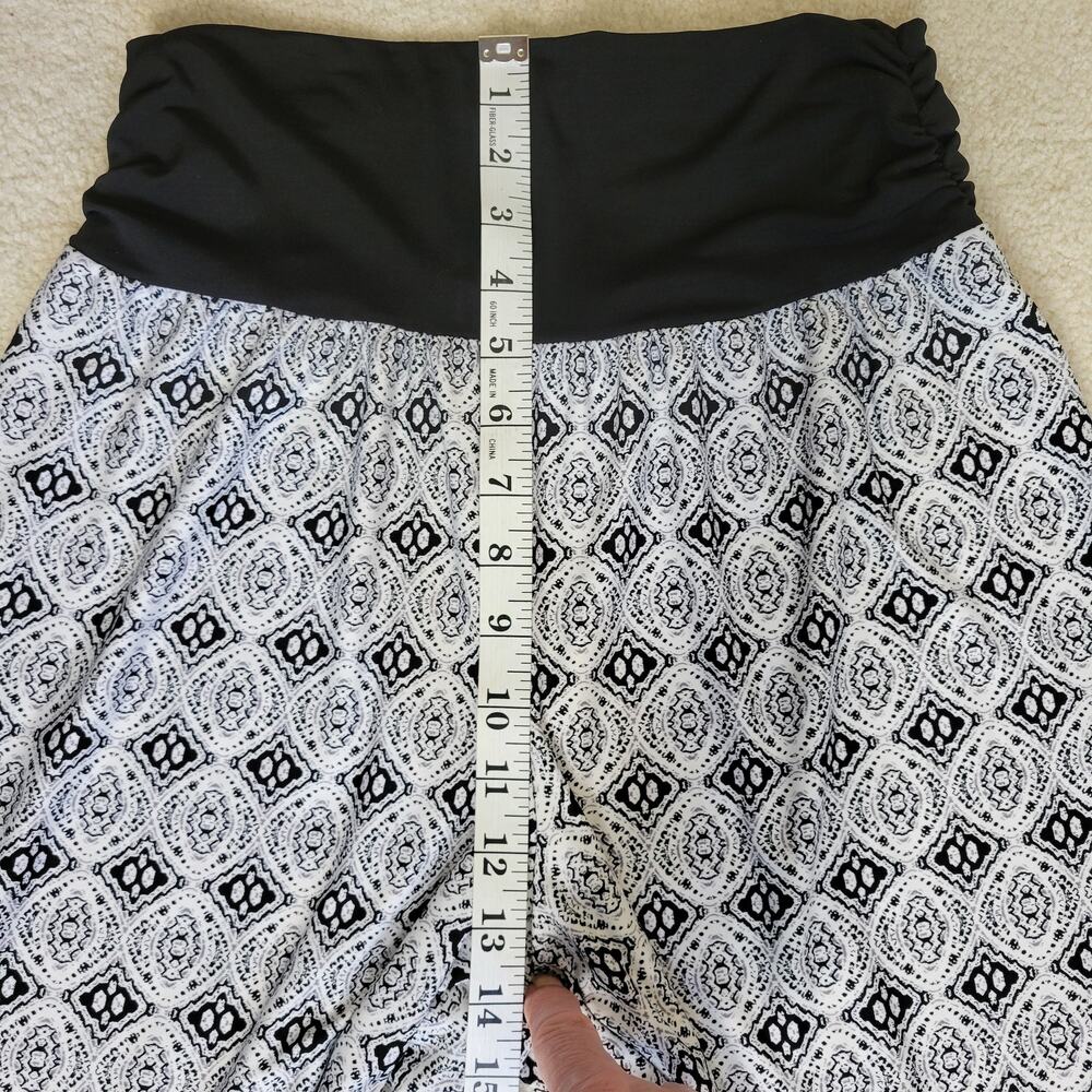 Apt 9 Size L Wide Leg Palazzo Pants Elastic High Waist High Rise Jersey Comfort - Picture 8 of 14